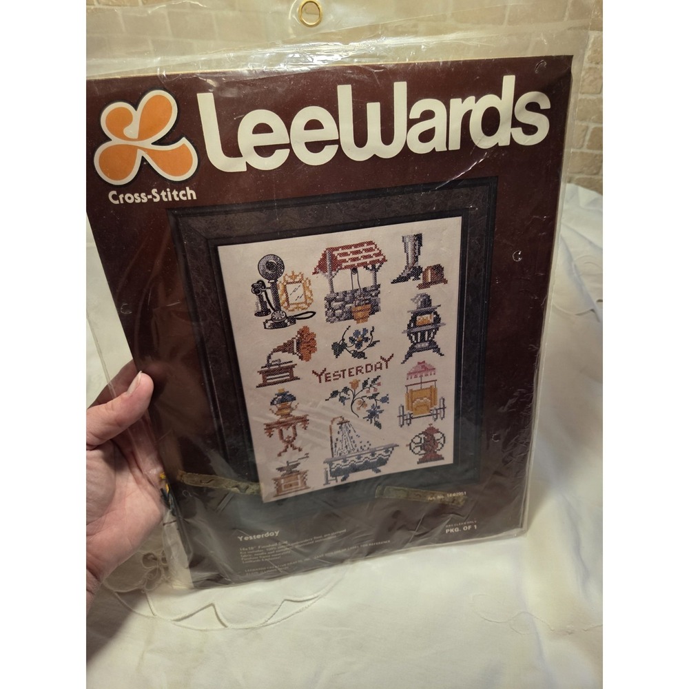 Vintage LeeWards "Yesterday" Cross Stitch NWT